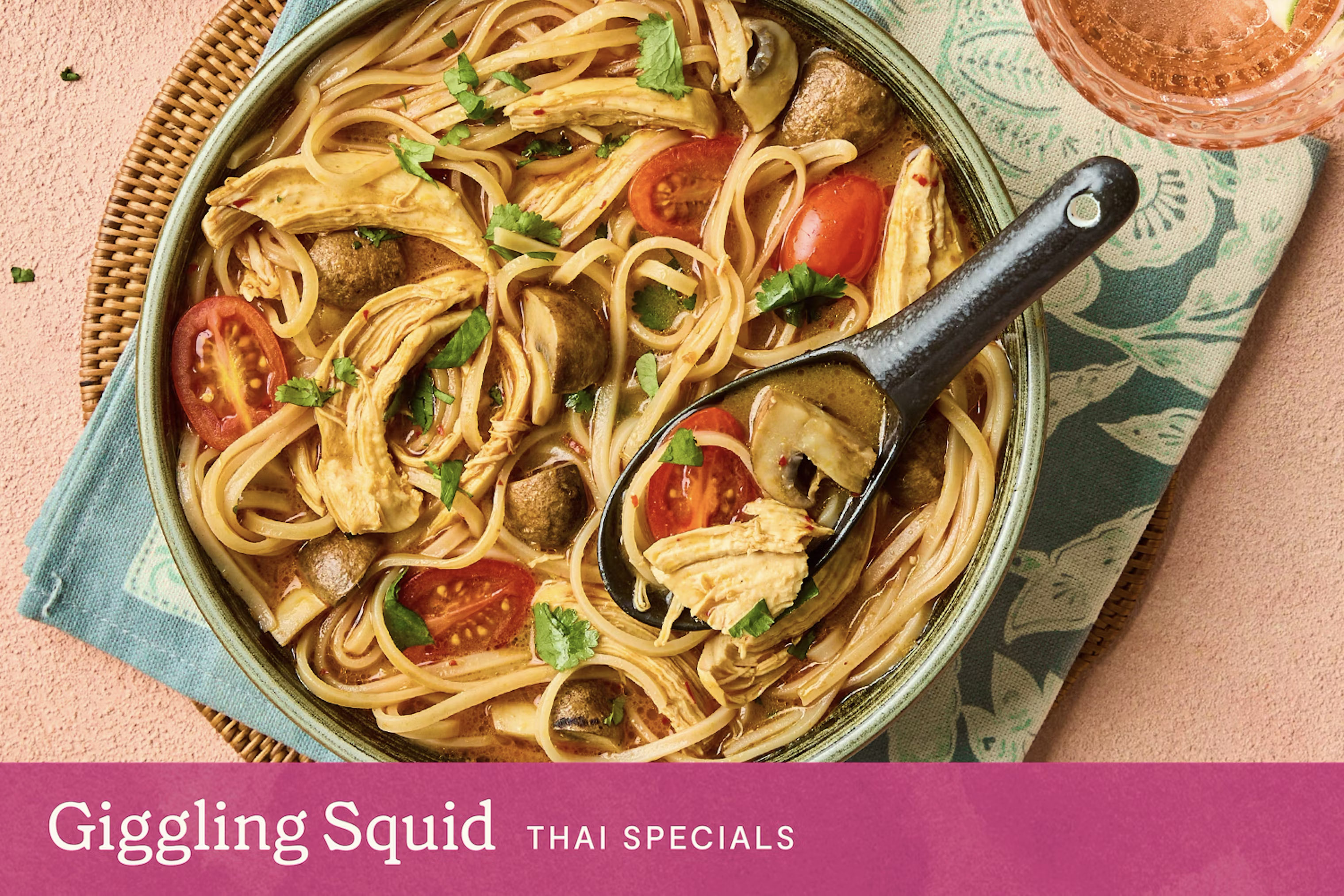 Free-range Coconut Chicken Tom Kha Soup & Noodles