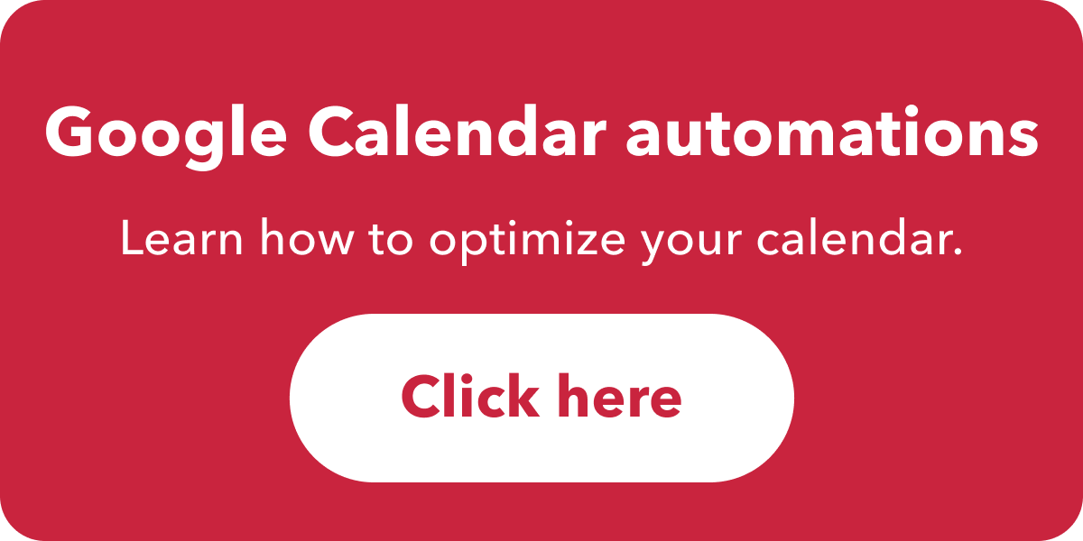 Google Calendar Automations