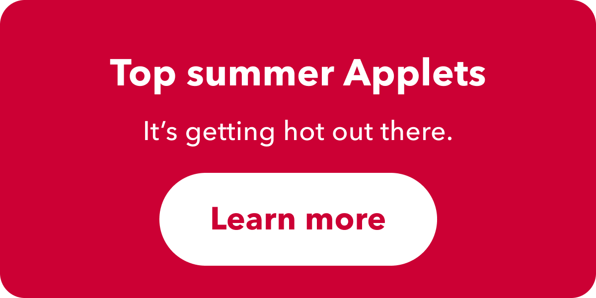 Top summer Applets