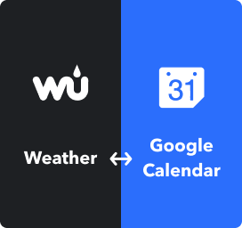 Connect Weather and Google Calendar