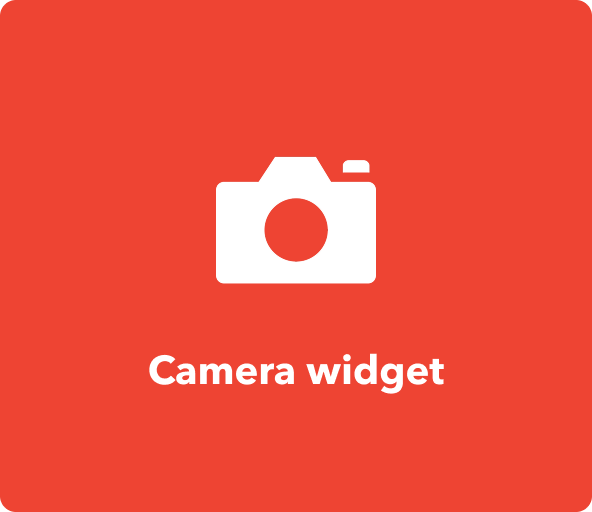 Camera widget service