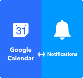 Notifications and Google Calendar automations