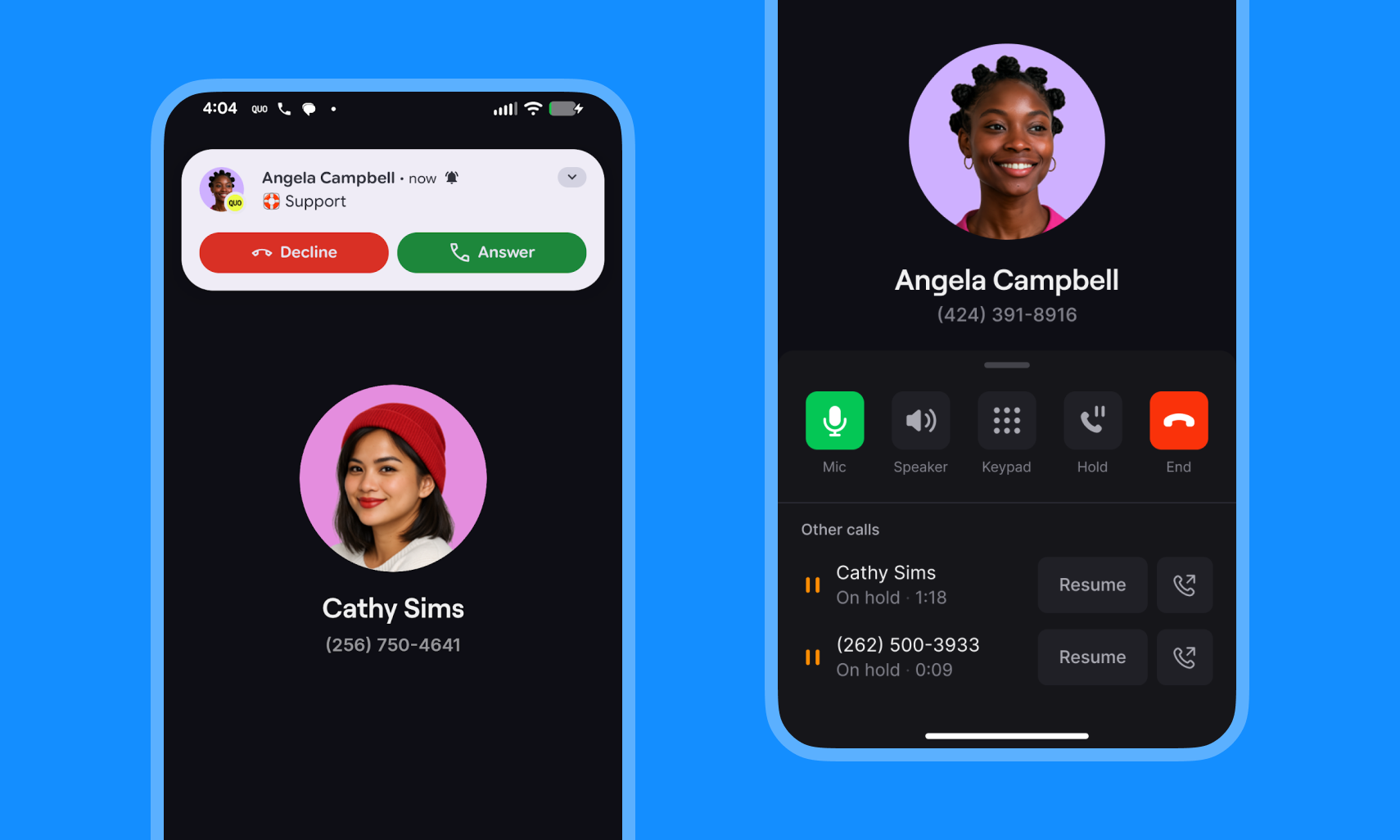 Call waiting image