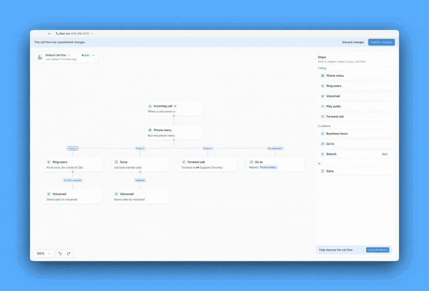 rename branch in call flow builder image