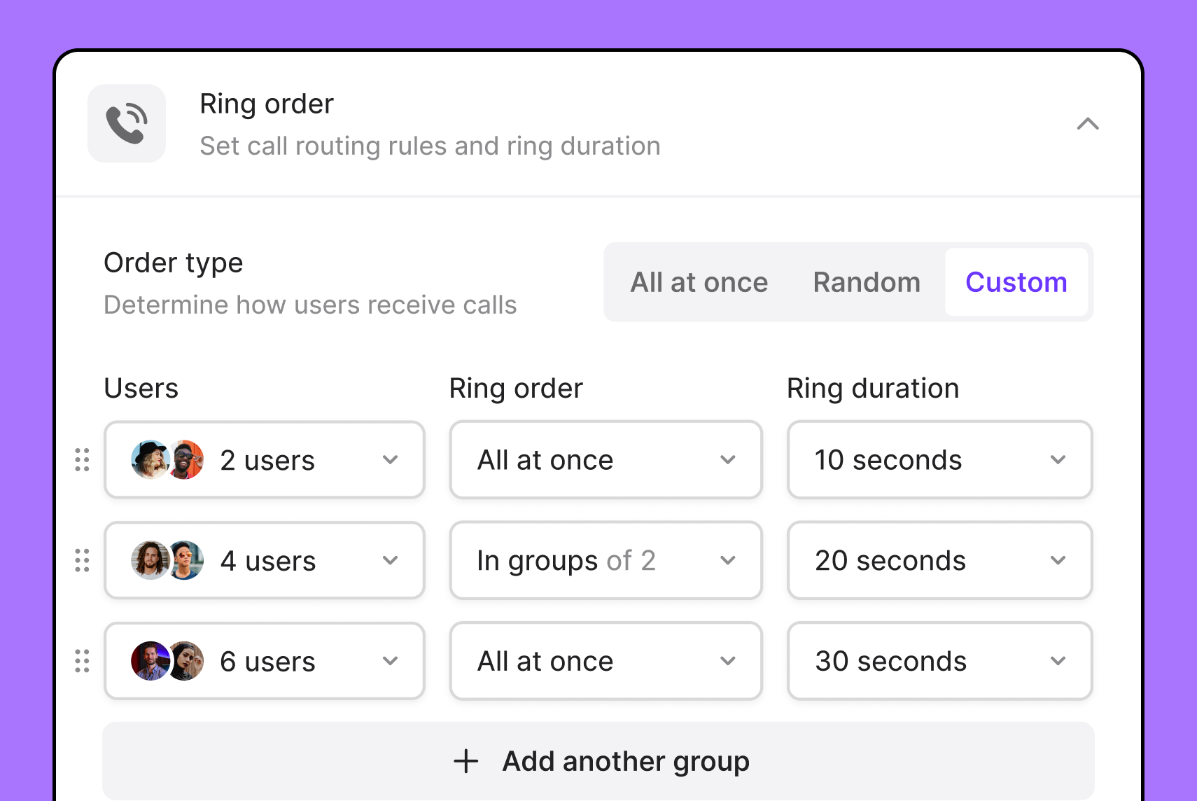 Caller ID form