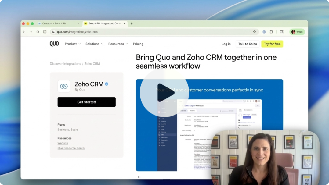 Zoho CRM Video Thumbnail