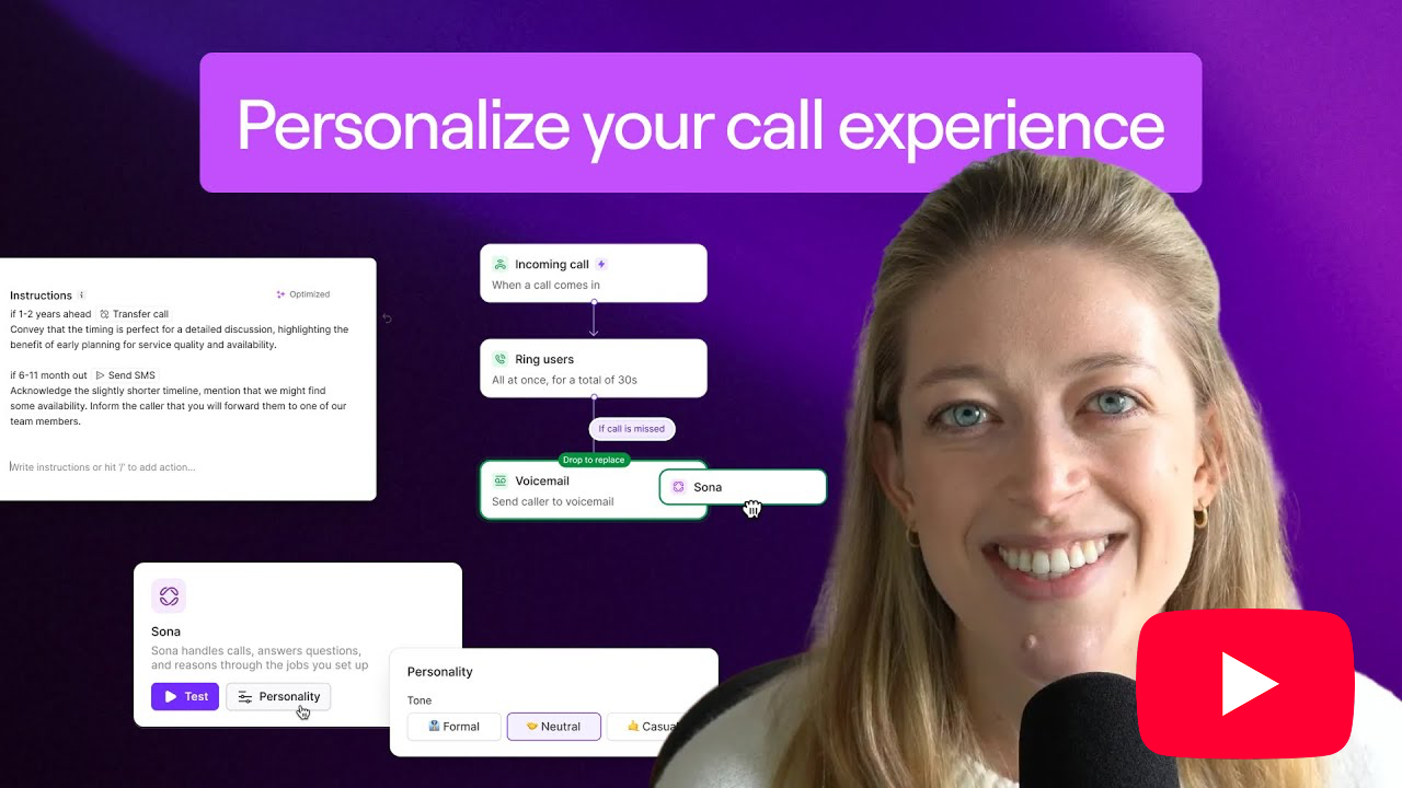 Personalize your call experience