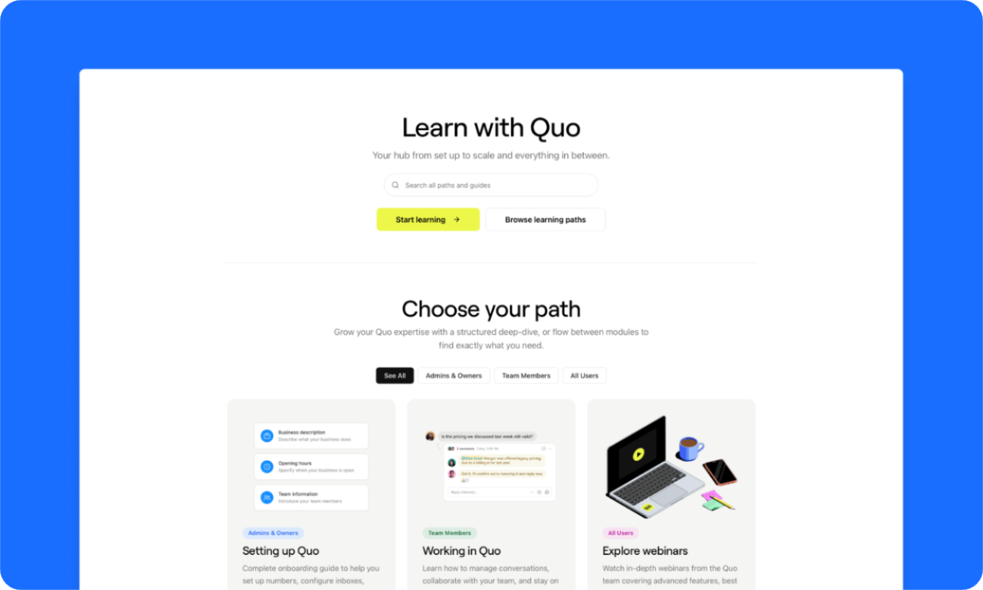 Quo Academy graphic