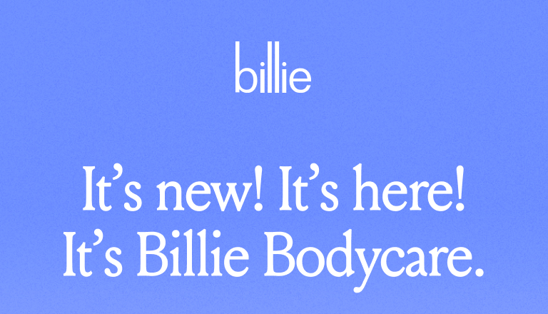 It's new! It's here! It's Billie Bodycare. 