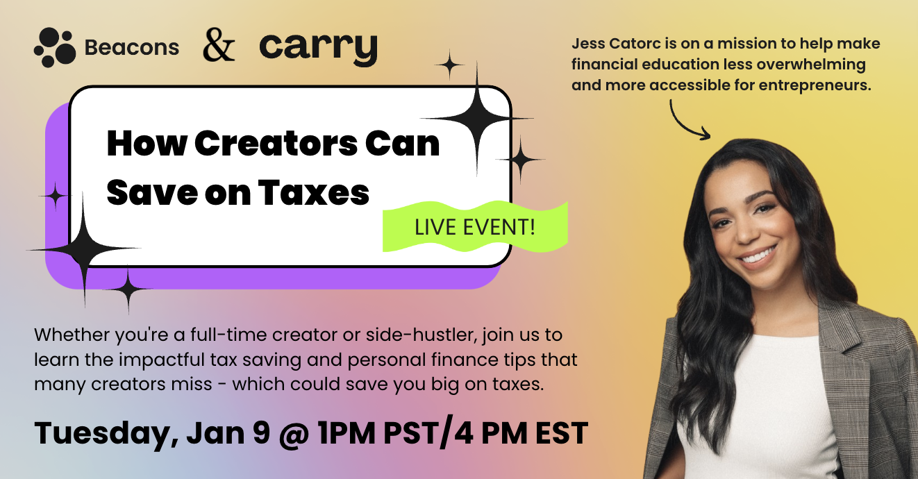 taxes for creators cover image