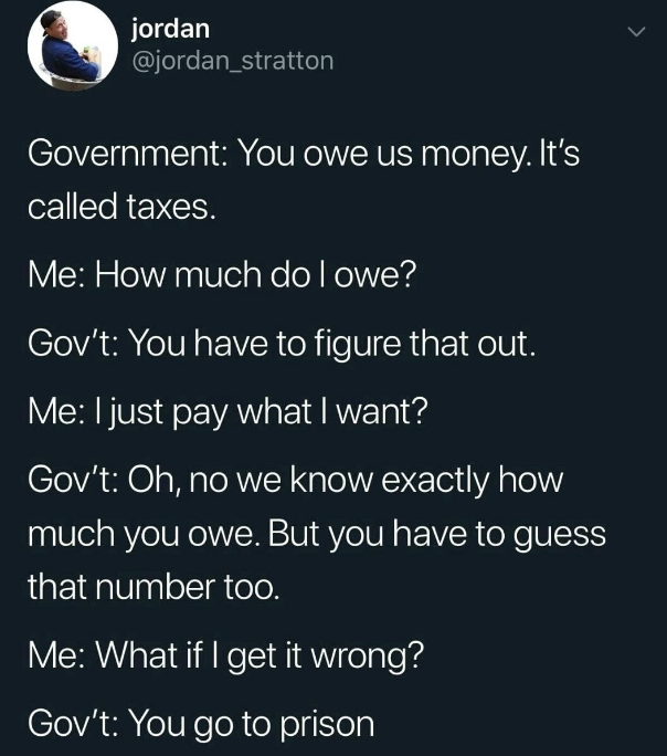 tax joke meme