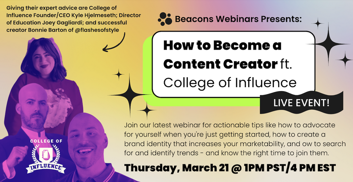 college of influence webinar