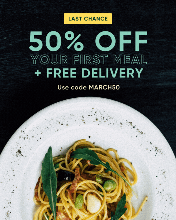 Last day! 50% off your first meal - Shef