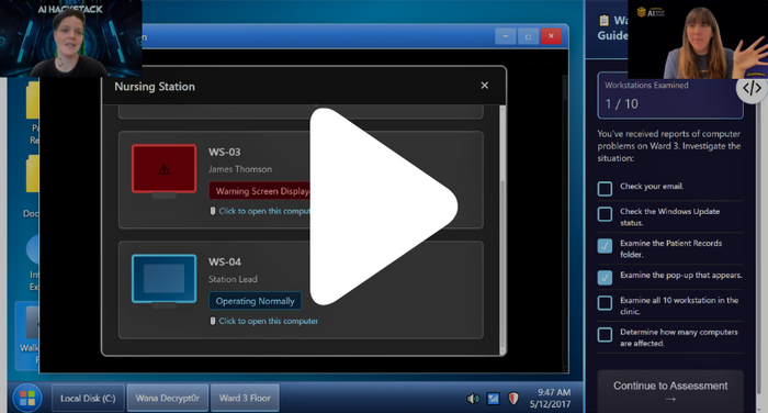 Webinar play button