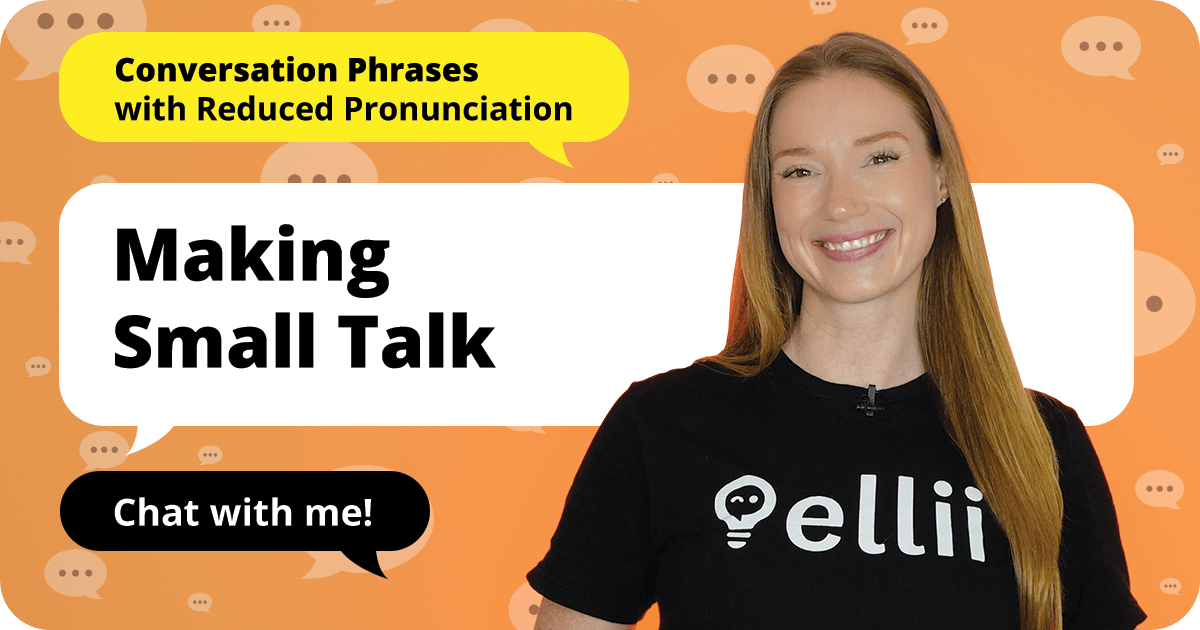 Lise from Ellii with speech bubbles