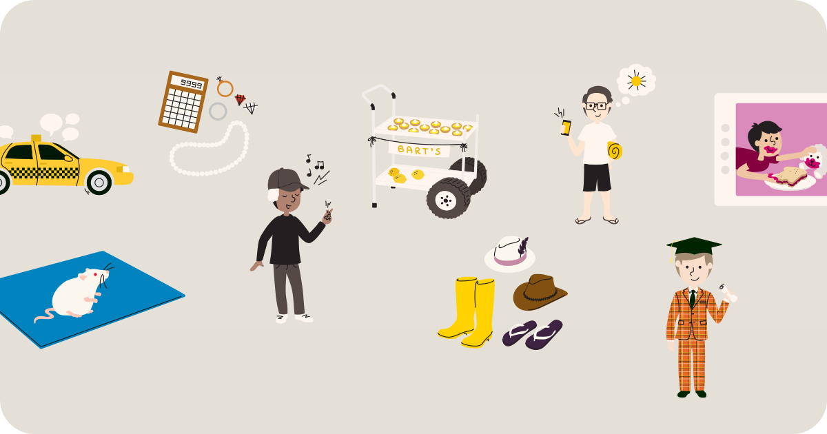 story characters and icons