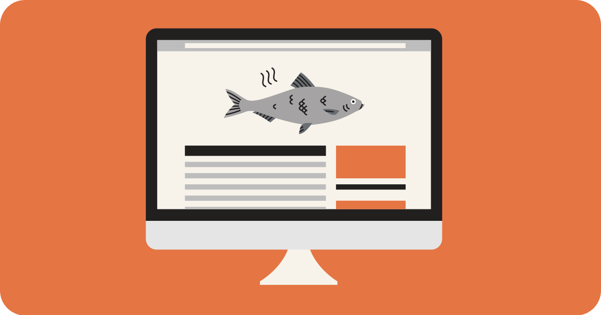 fish on screen