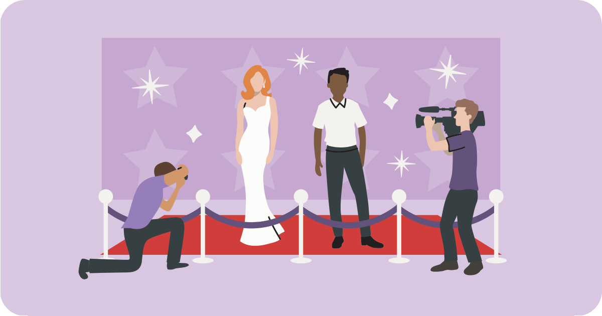celebrities on red carpet