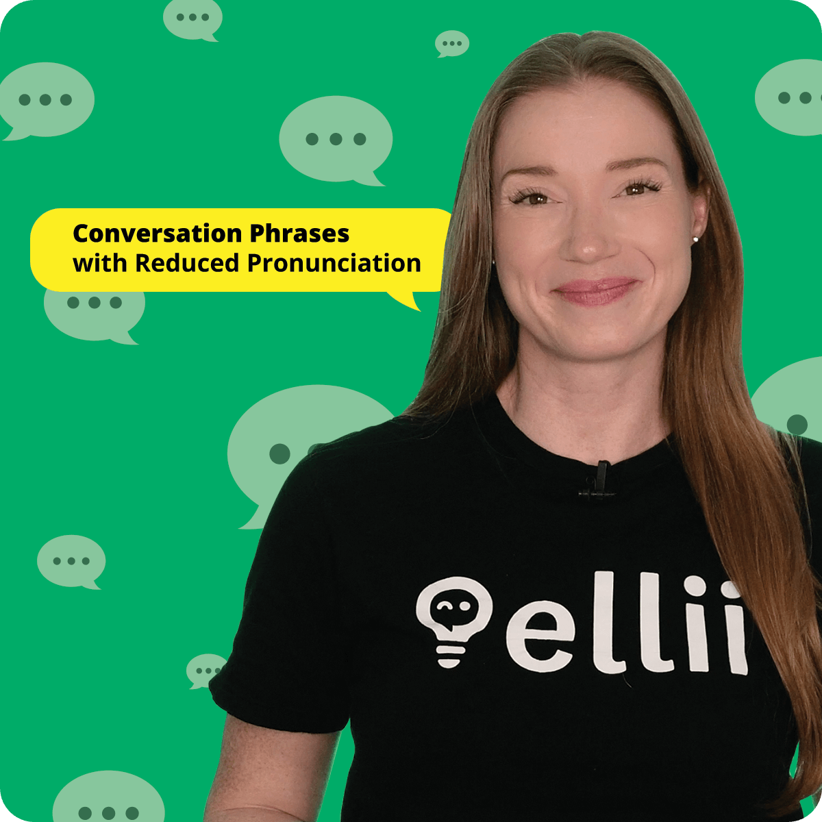 Lise from Elli with speech bubble