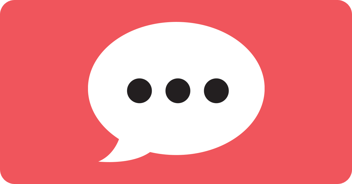 speech bubble with three dots