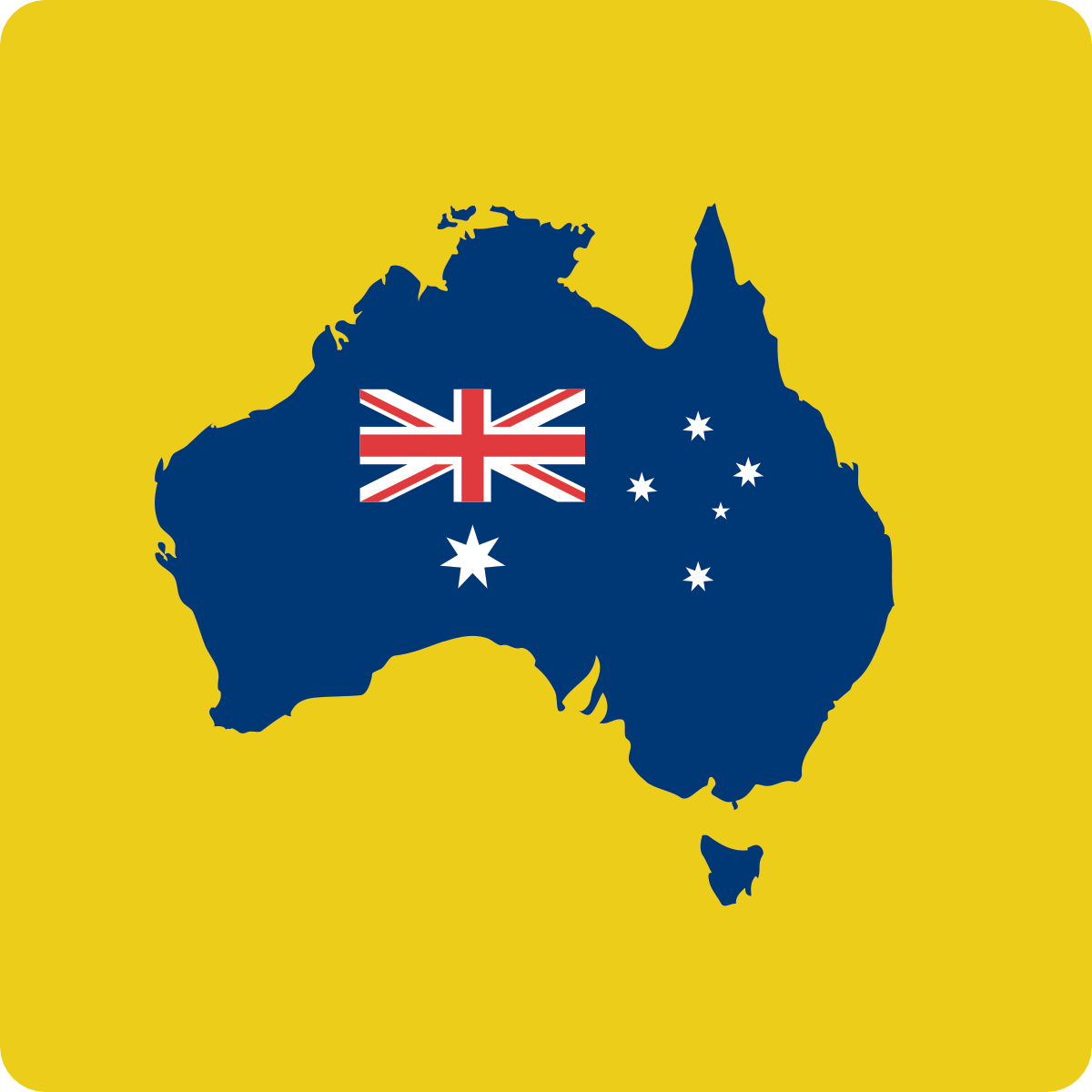 map of Australia