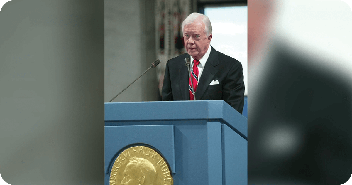 Jimmy Carter at a podium