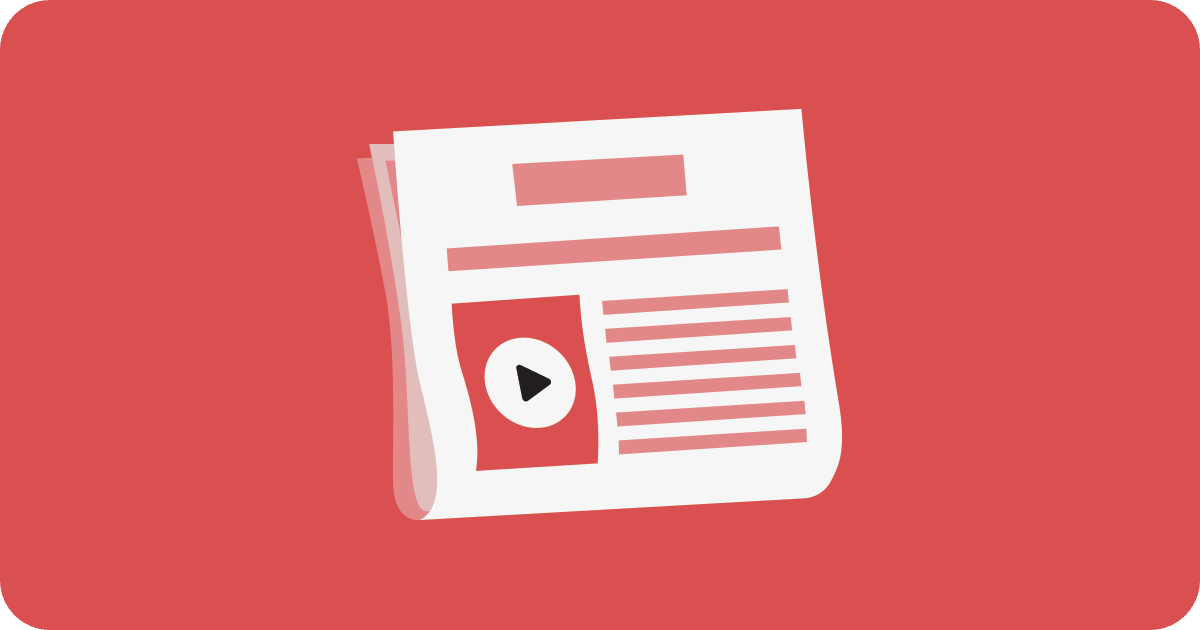 newspaper with audio