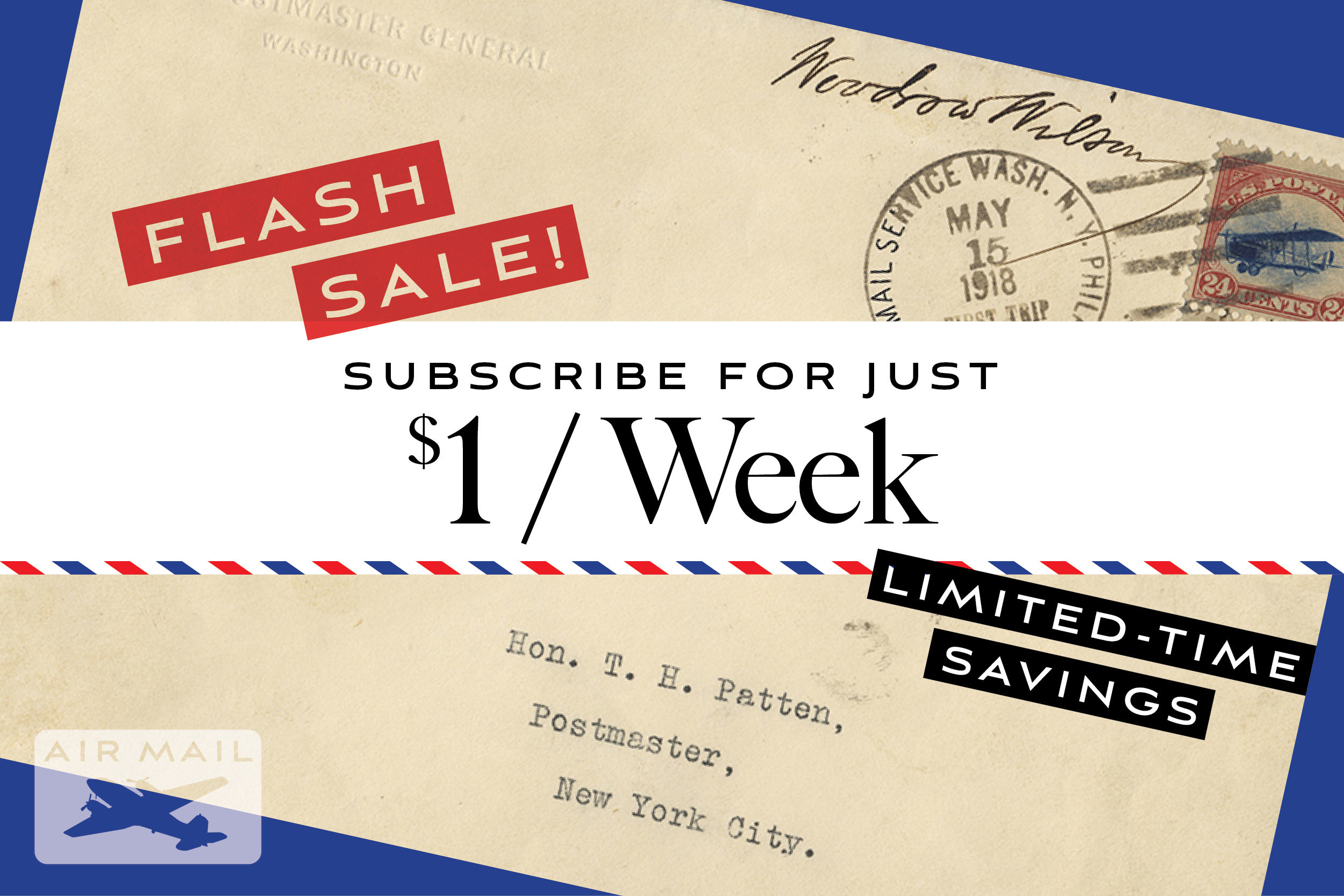 Flash savings! Just $1/week!