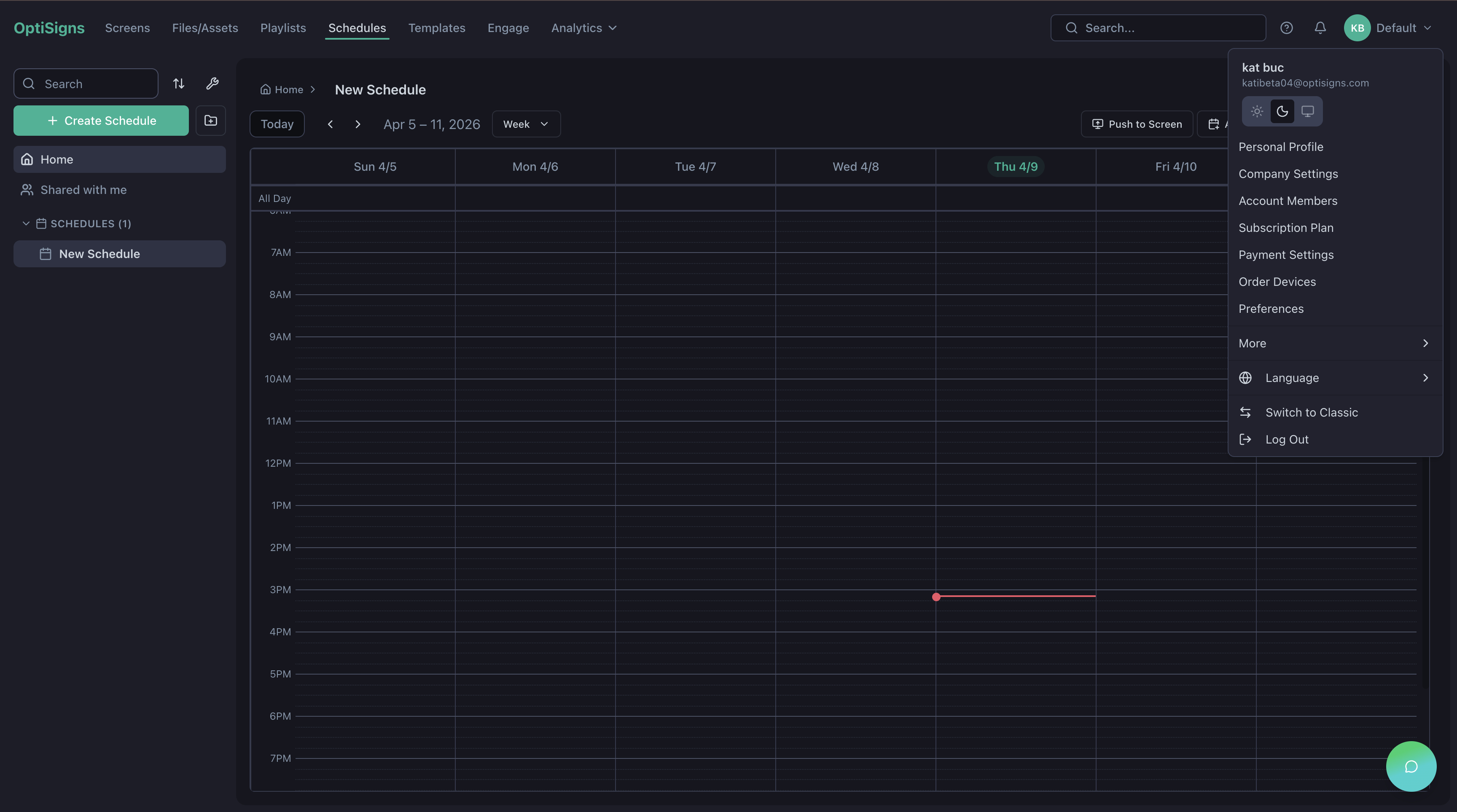 After OptiSigns platform update