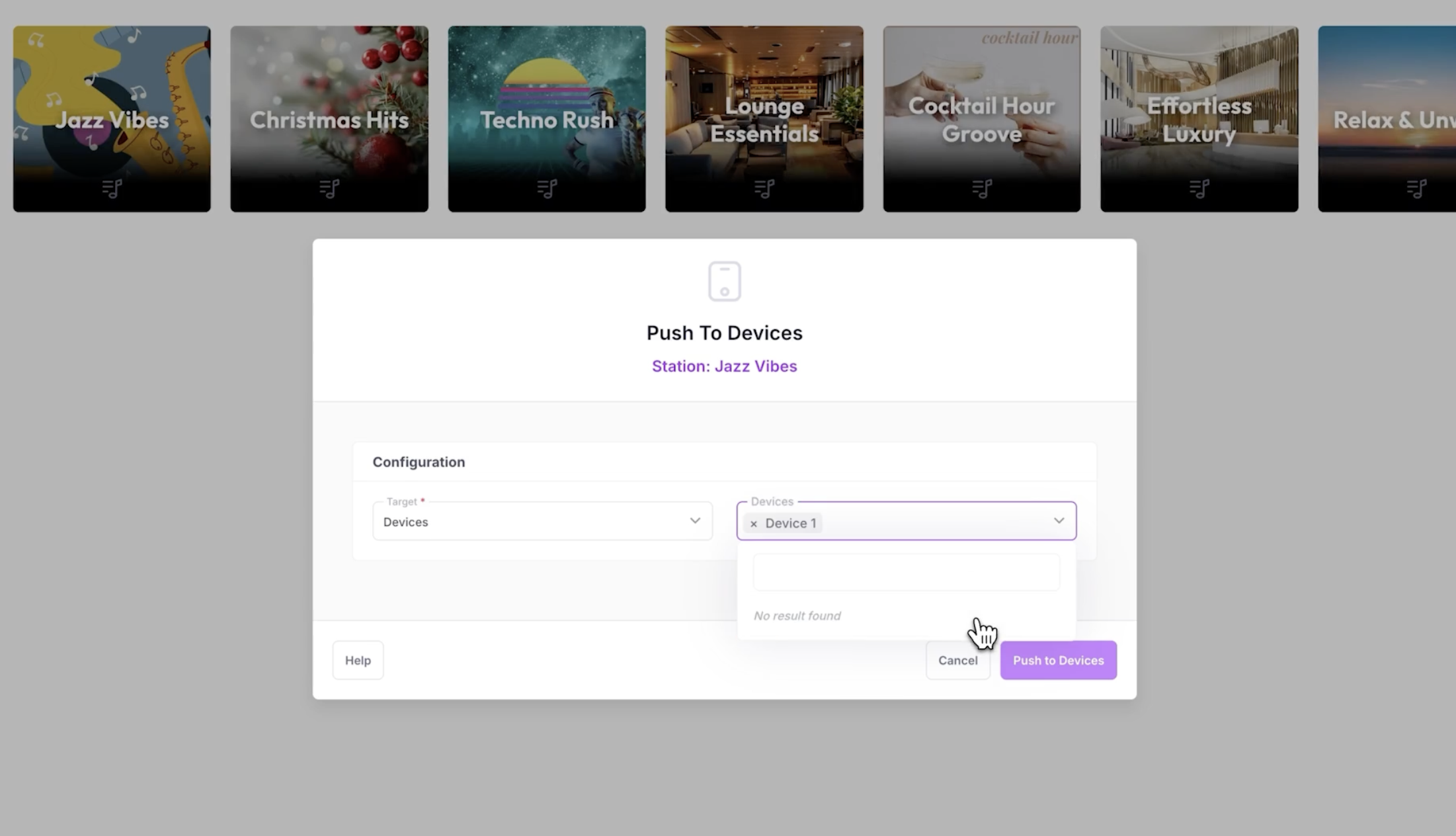 OptiSound background music for business CMS portal.