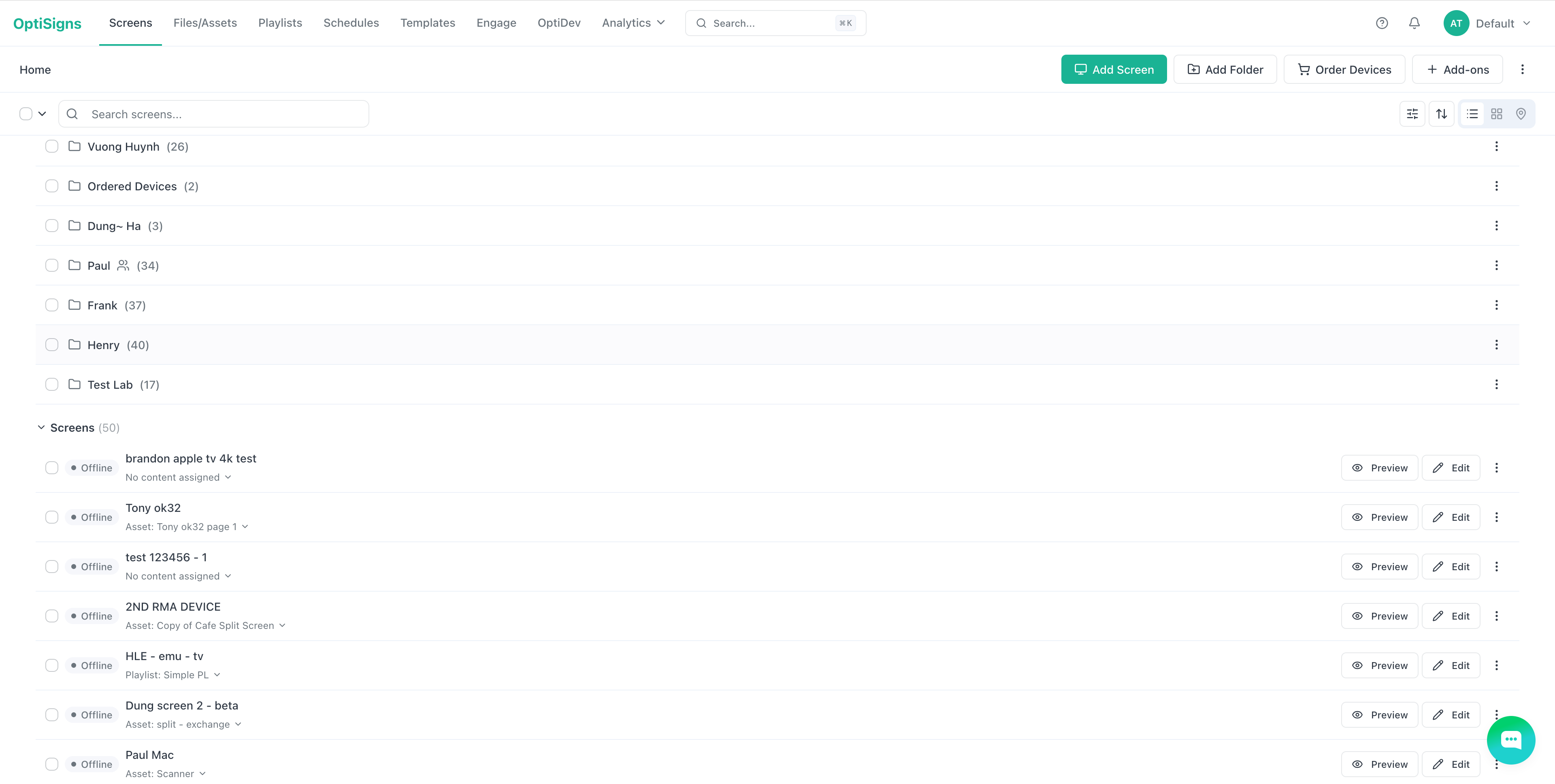 After OptiSigns platform update