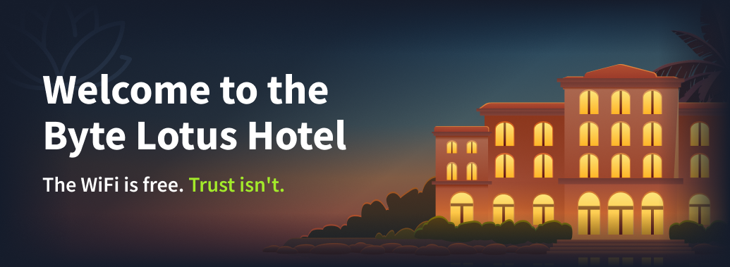 Welcome to Byte Lotus Hotel banner, to be updated with launch key art