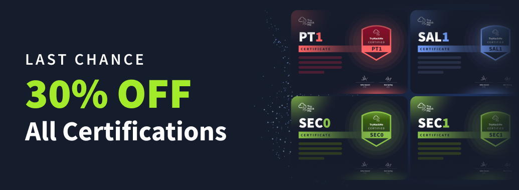 30% Off Certifications – Last Chance