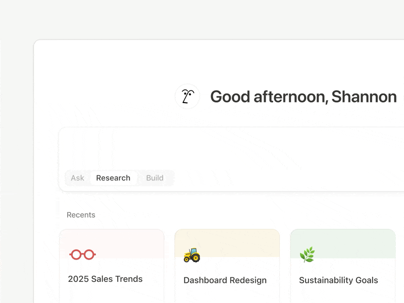 Get detailed docs in minutes with Research mode
