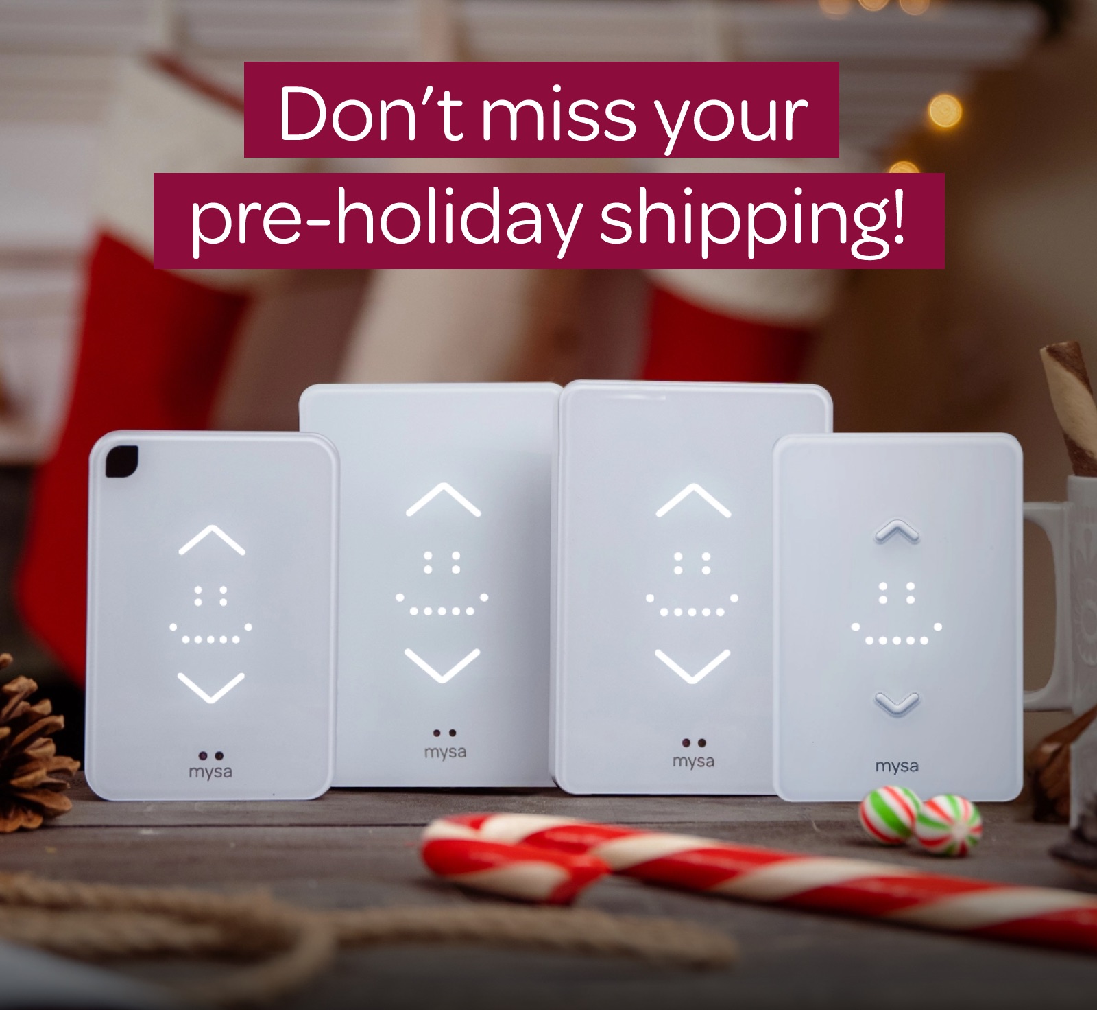 Don't miss your pre-holiday shipping!