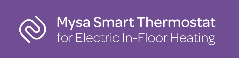 mysa smart thermostat for electric in-floor heating